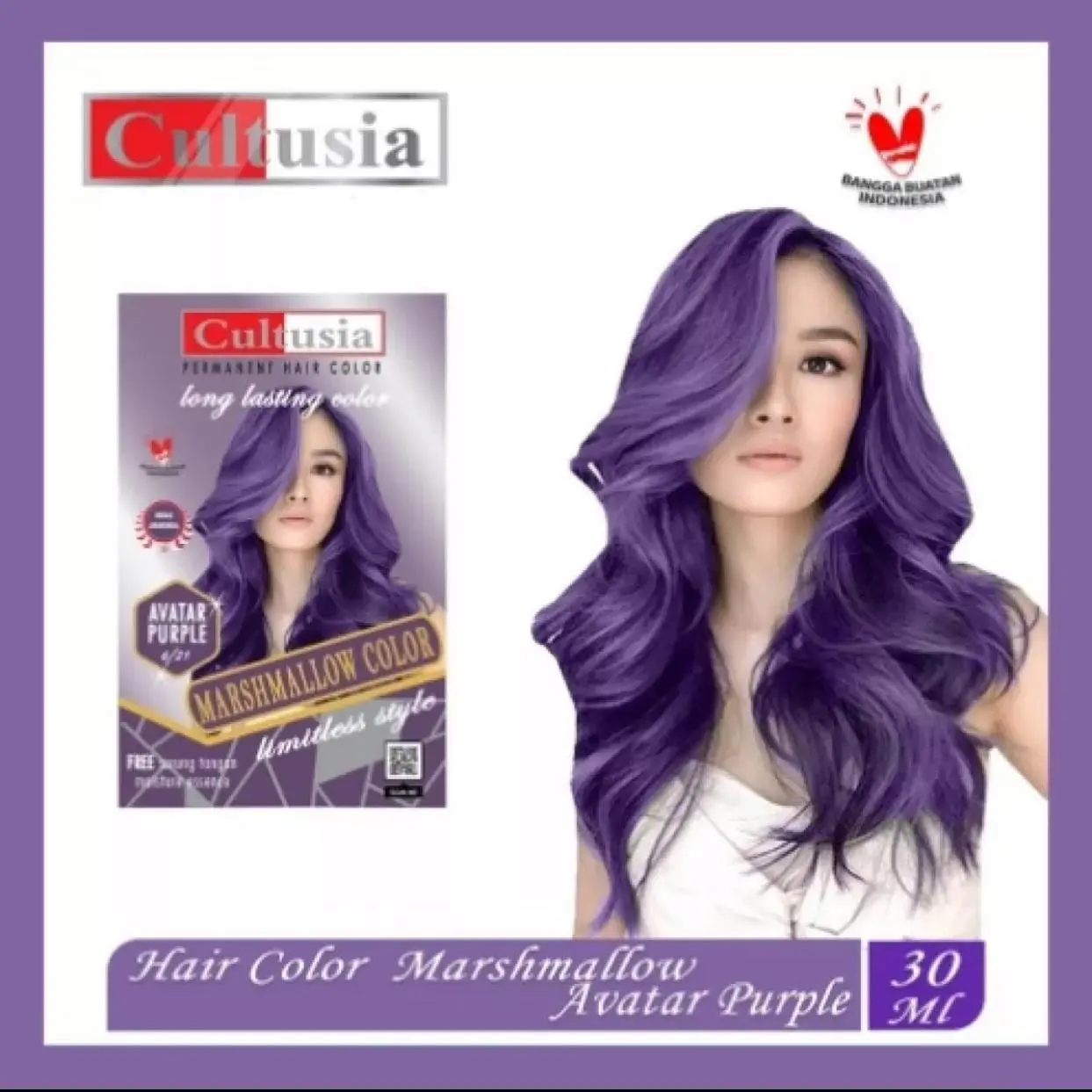 Cultusia Hair Marshmallow Avatar Purple 30ML - Cat Rambut Marshmallow