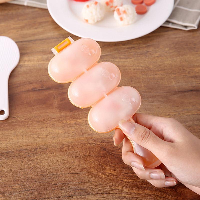 Product Introduction of 1Pcs DIY Cute Mini Rice and Vegetable Roll Mold Meat Ball Maker Sushi Onigiri Tool Kitchen Gadgets Food Grade PP Material 16
