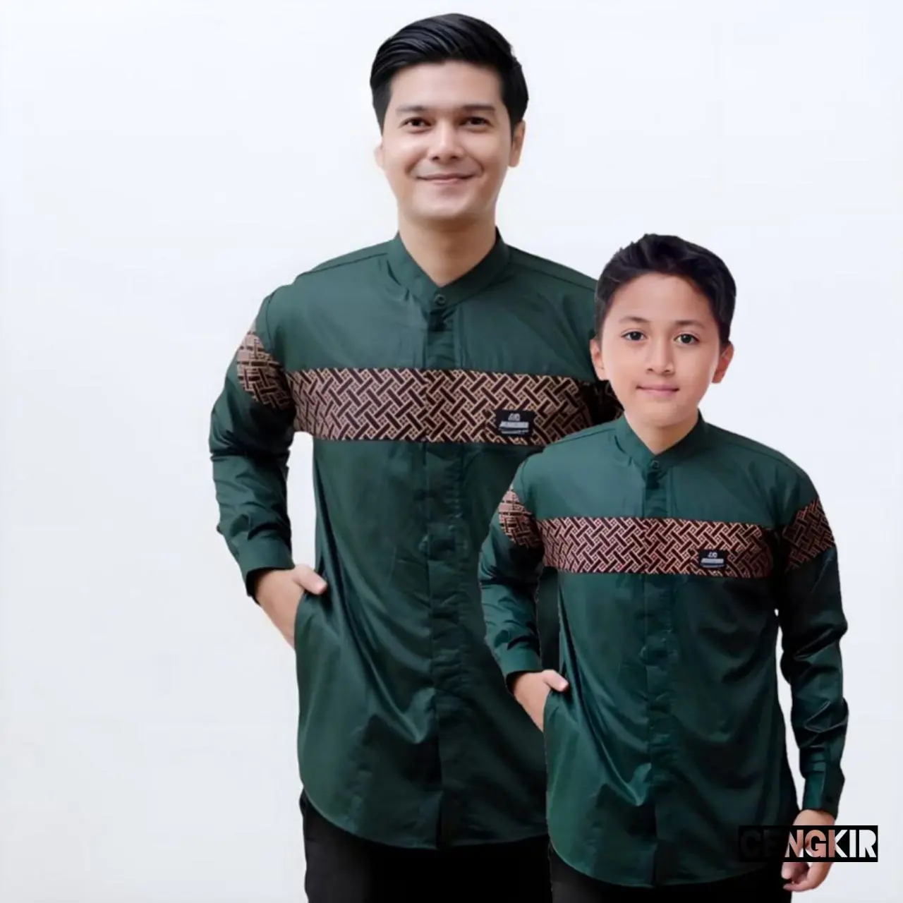 Baju Koko Pria Dewasa Lengan Panjang Motif Batik Kobata Kekinian 2024 High Katun Kurta Lembut