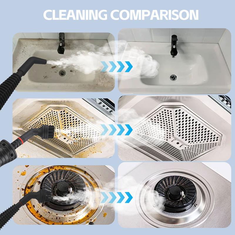 Product Introduction of High temperature and high pressure steam cleaning machine air conditioning kitchen range hood oil stain household 1050W cleaning machine disinfection cleaning multi-function 10