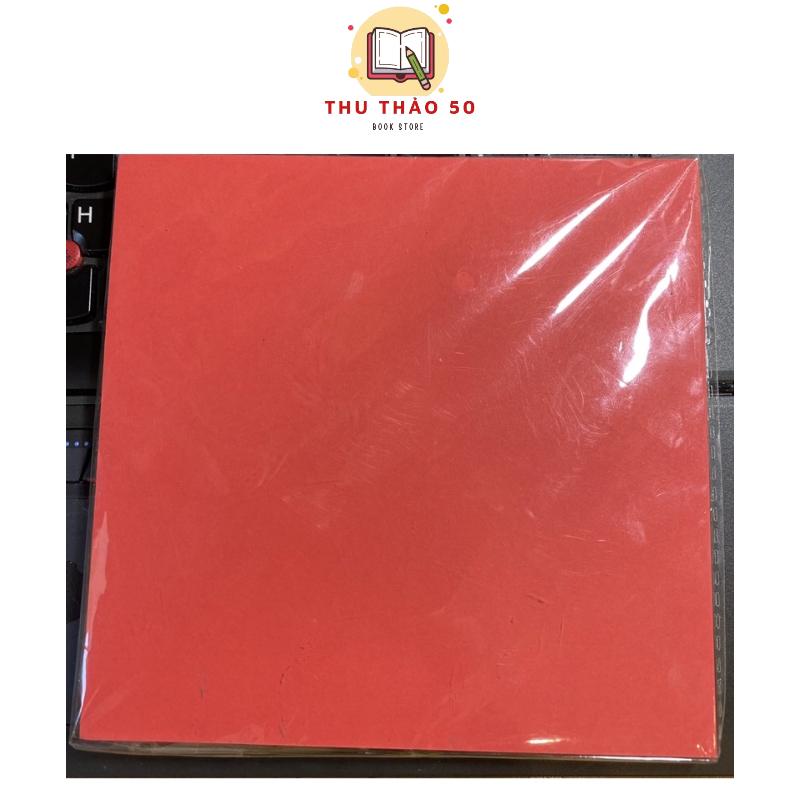  Tập 100 tờ giấy xếp ORIGAMI 14,5x14,5cm   5 màu x 20 tờ . 