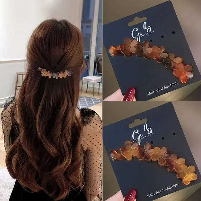Kẹp Tóc Dọc, Kẹp Chuối, Kẹp Tóc Đuôi Ngựa Xoắn Hoa, Kẹp Tám Nhân Vật Lớn, Kẹp Một Quai, Chống Trượt, Thích Hợp Cho Tóc kepto  cnotieuthu kẹp  tóc  bạc kẹp  tóc  vô  tri
