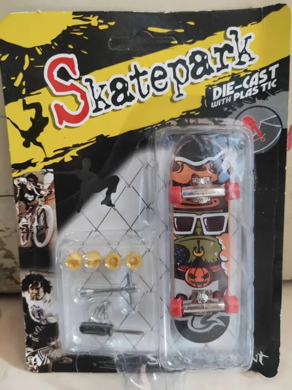 Fingerboard merk Skatepark Mainan papan Skateboard jari ukuran mini miniatur hobi koleksi Kado Fidget 7