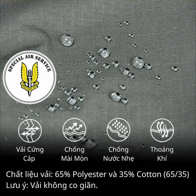 Quần Chiến Thuật TPE, Quần Túi Hộp Kỹ Thuật Ống Rộng (046) 2