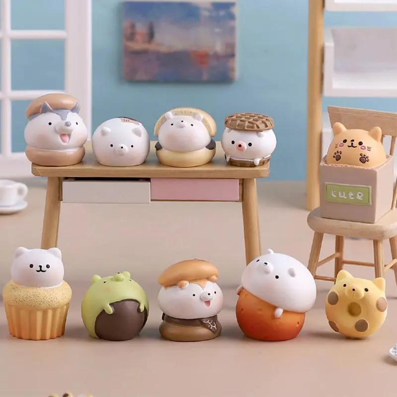 Hộp Mù Hình Mèo Lợn Hoạt Hình, Đồ Trang Trí Để Bàn, Hộp Mô Hình Bí Ẩn Ngẫu Nhiên, Quà Tặng, H1L9 4