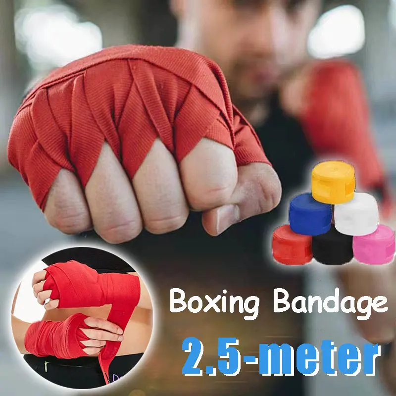 VELO Boxing Hand Wraps Muay Thai Inner Gloves Bandages Fist Pair Wrist Protector