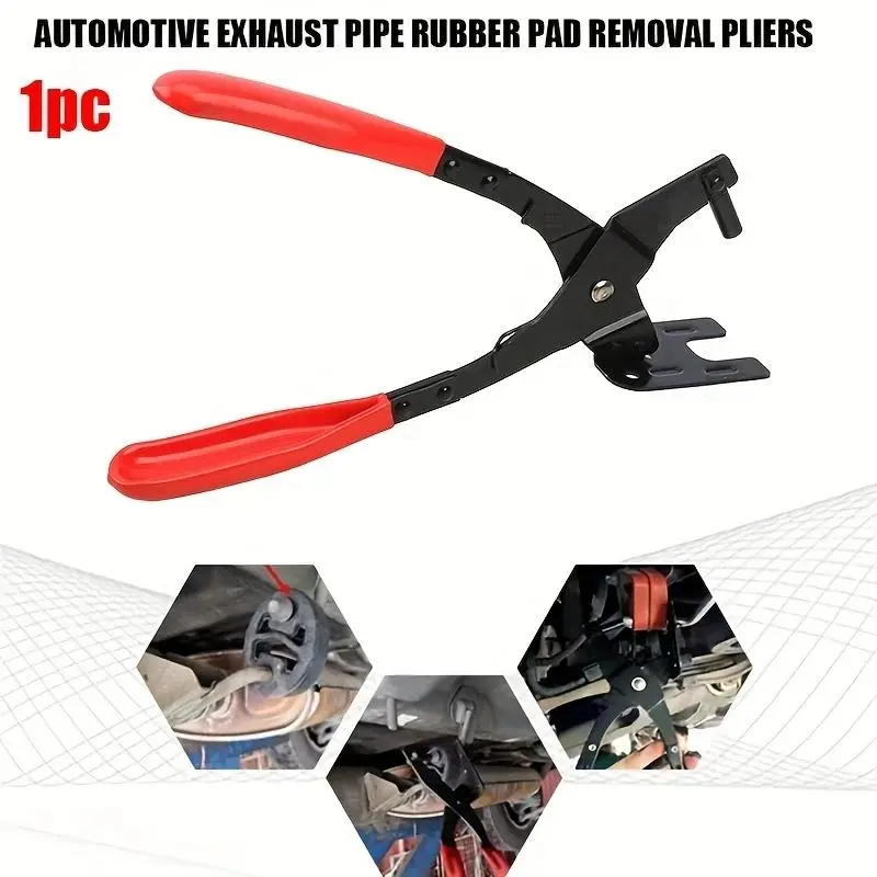 Car Exhaust Rubber Pad Removal Plier, Multipurpose Car Exhaust Rubber Pad Plier, Universal Car Body Repair Tool, Car Repair Manual Tool 4
