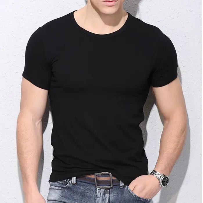 Áo Thun Nam Ngắn Tay Body Slimfit Co Dãn - AT01 Cổ Tròn Menswear 0