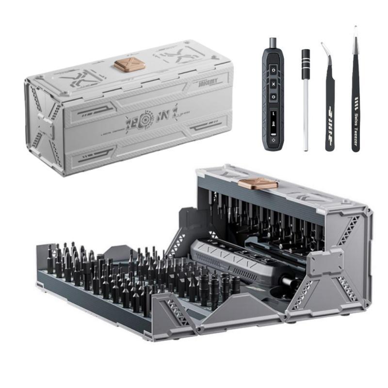 181 in 1 Electric Screwdriver Set, USB Rechargeable Electric Screwdriver with 3 Torque Settings, Professional Repair Tool Kit for Phone/Laptop/Camera/Watch 5