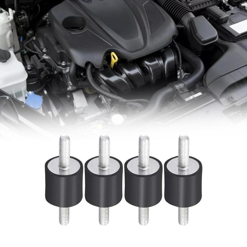 4 Pieces Rubber Shock Absorber M5 Stud Anti Vibrations Isolator Mounts for Boat Coils Water Pump Engines Home Appliances Car 6