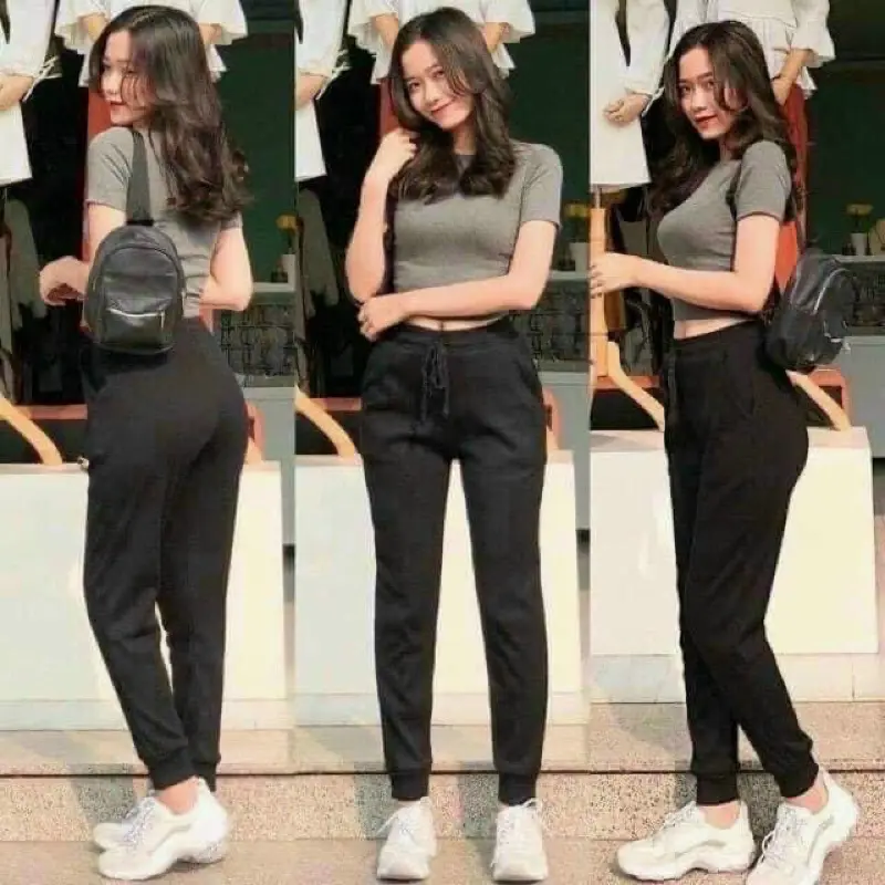 Quần jogger len tăm, quần nỉ tăm