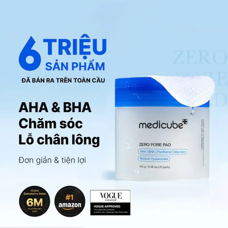 Toner miếng không lỗ chân lông MEDICUBE ZERO PORE PAD 2.0 0
