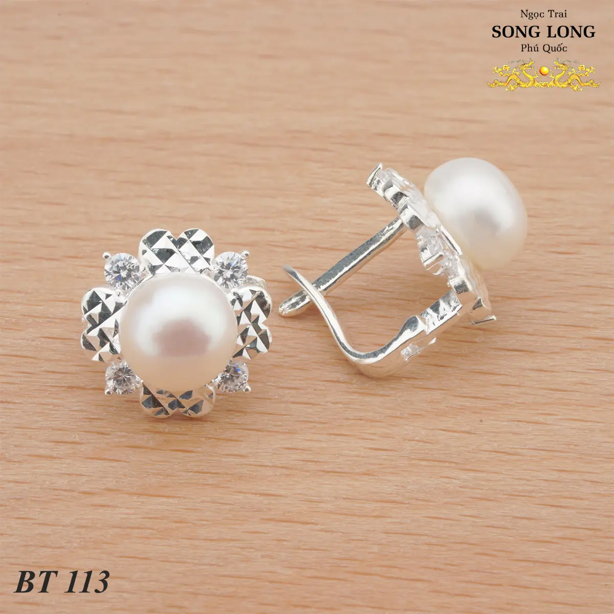 [BT113] Bông tai khóa cài trái tim xinh xắn
