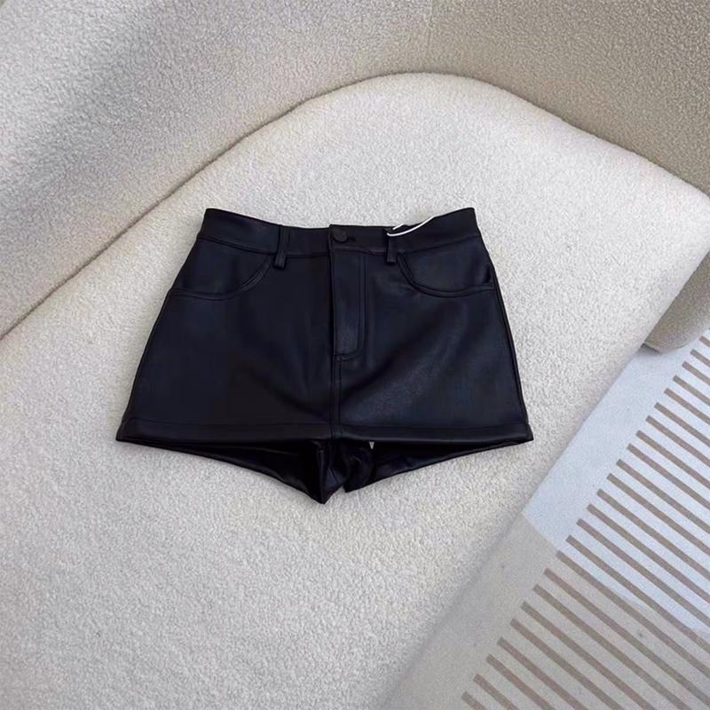 Váy Da PU, Màu Đen, Dành Cho Nữ, Cạp Cao, Dễ Phối Đồ, Váy Bodycon Chữ A, Gợi Cảm Và Cô Gái Nóng Bỏng, Váy Ngắn, Thích Hợp Cho Mùa Thu Và Mùa Đông, Quần 4