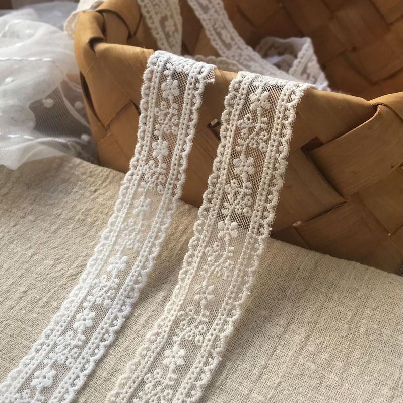 Product Introduction of Handmade DIY Accessories Mesh Embroidery Lace Cotton Thread Clothes Edge Lock Decoration 4cm 2