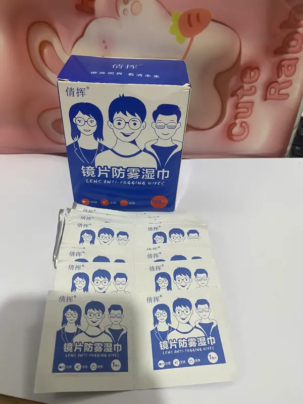 COMBO 03 HỘP Khăn lau kính Nano hộp 100 miếng khăn giấy chống bám hơi nước nl 2