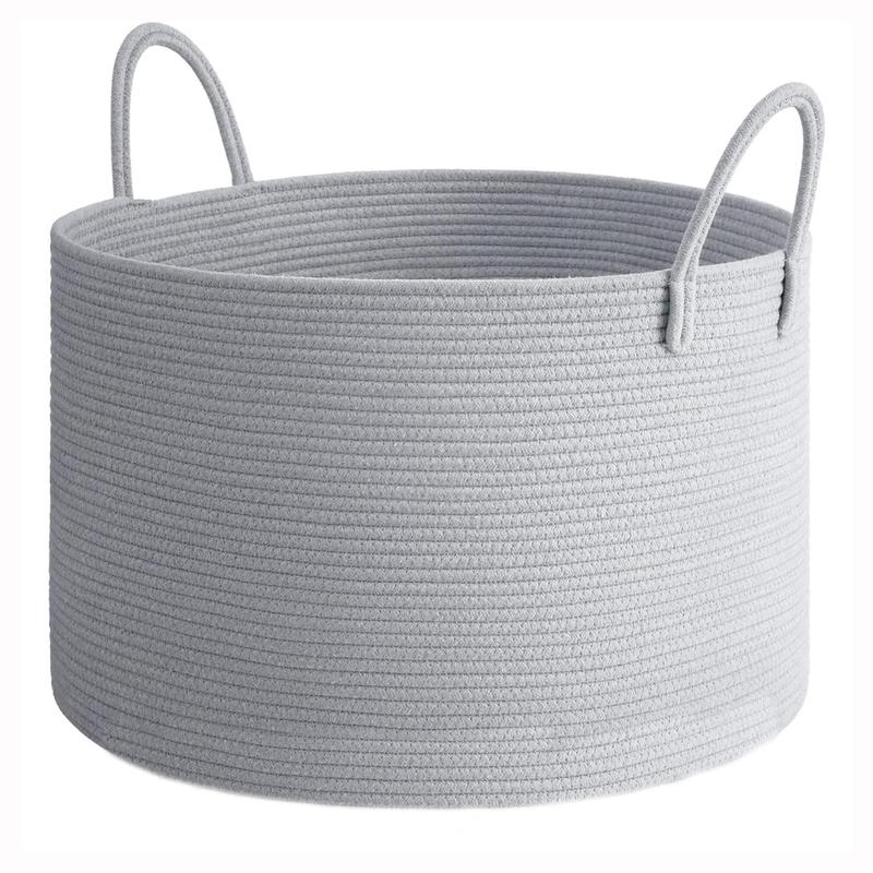 Large Capacity Clothes Basket with Handle, Summer Foldable Laundry Basket, Bathroom Accessories, Storage Basket for Home Laundry Room, Bedroom, Living Room 7