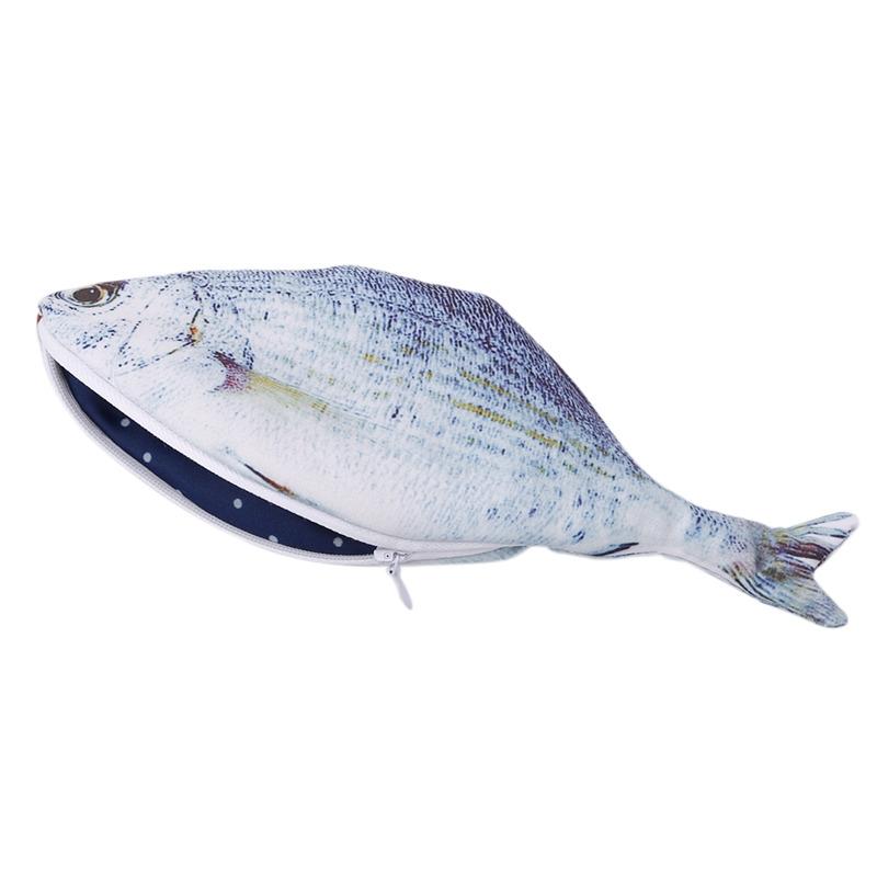 Product Introduction of Hộp Đựng Bút Chì Cá Mô Phỏng, Thiết Kế Dễ Thương, Phong Cách Kawaii Hoạt Hình, Có Khóa Kéo, Dung Tích Lớn, Túi Lưu Trữ Cầm Tay Thích Hợp Cho Văn Phòng Phẩm, Hộp Đựng Bút, Túi Đựng 20