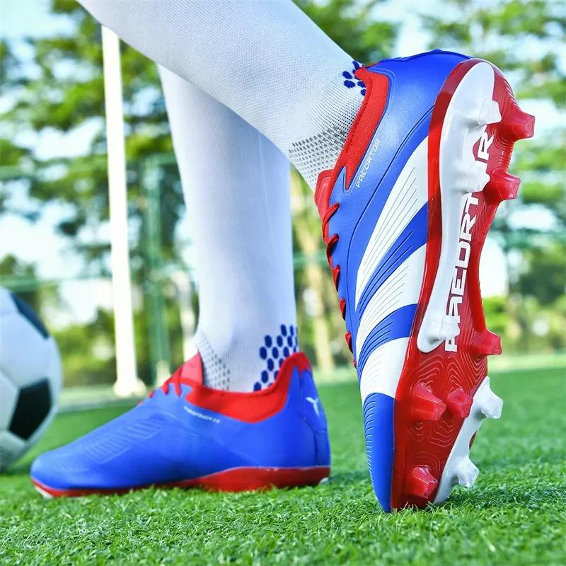 Men TF/FG Soccer Shoes Futsal Original Society Football Boots Professional Ultralight Football Shoes Women Non Slip Cleats Tenis 1