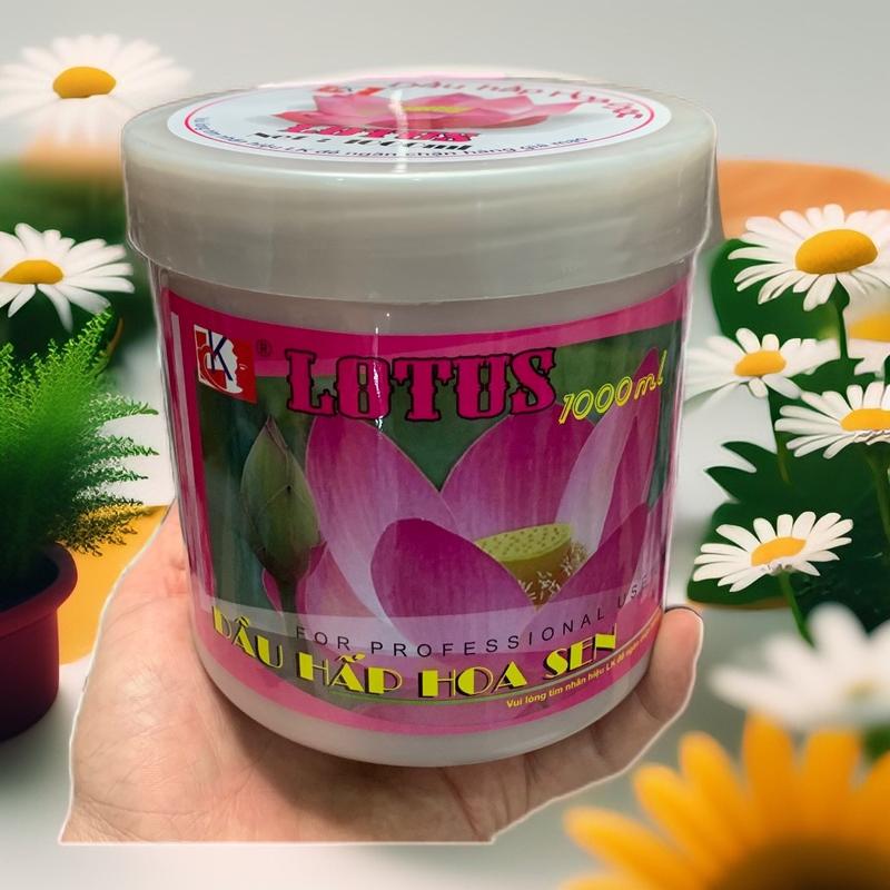 [Hủ 1000ml] Hấp dầu Hoa Sen, Kem Ủ tóc, xả phục hồi và nuôi dưỡng tóc Nữ