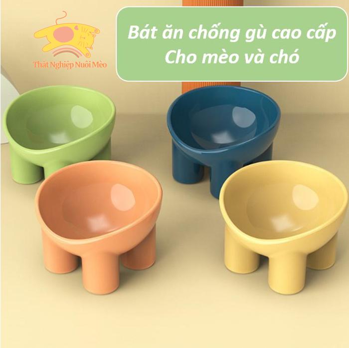 Bát ăn cho chó mèo chống gù, phù hợp với mèo và chó nhỏ,chất liệu nhựa cao cấp,…