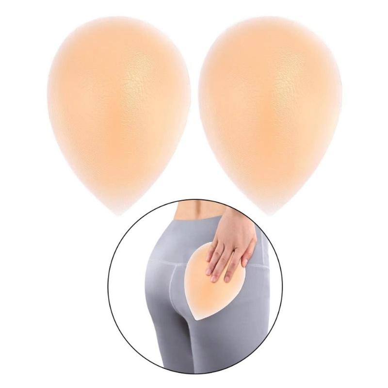 Miếng đệm chiều rộng hông giả, Nhẹ, có thể tháo rời, tự nhiên và liền mạch, mô phỏng hông, chất liệu silicon, miếng dán nâng hông, chân thực, có thể giặt được, bộ tăng cường nâng hông, thích hợp cho đám cưới, 1 cặp 5