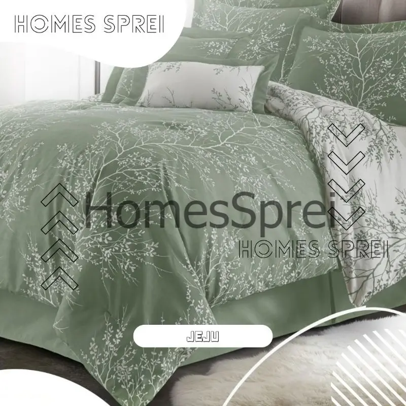 Promo Bedcover Only / Selimut Saja Size 200 x 220 180 x 220 120 x 220 Jeju Series Motif Best Sellet Katun Halus Anti Luntur 0