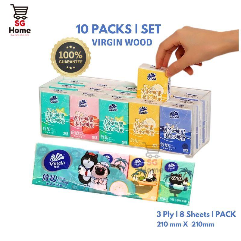 60 Packs | Tissue Mini 3ply Pocket Tissue | Small Tissue Paper - TikTok ...