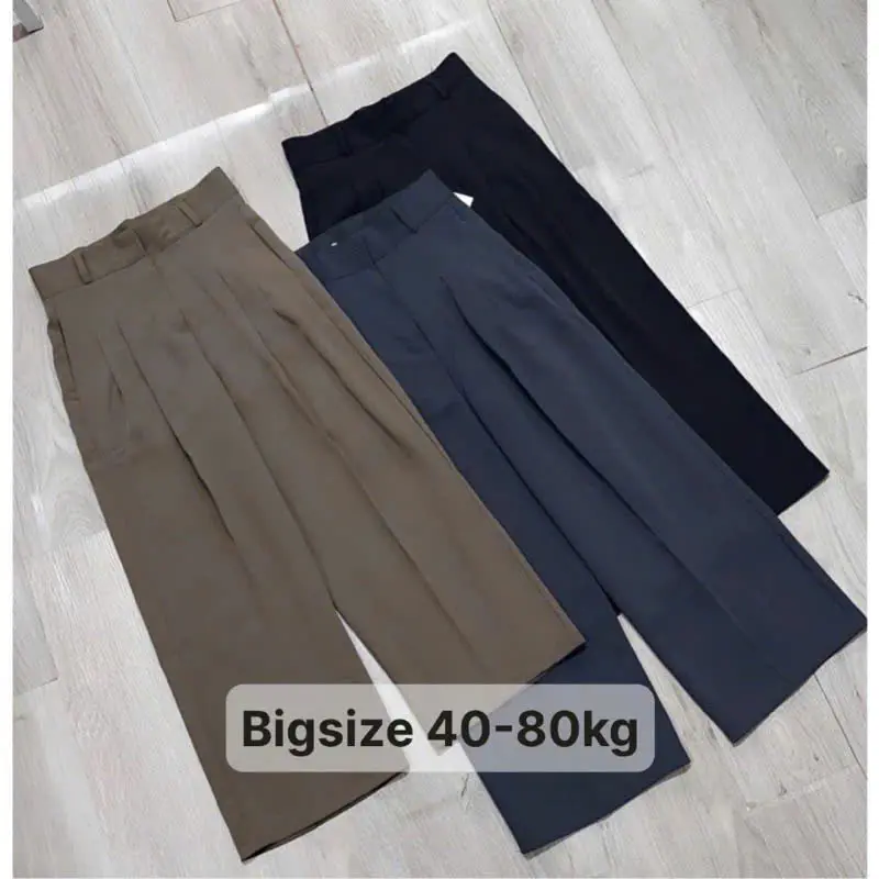 Quần suống rộng suông dài 87cm cho nữ nấm lùn dưới 1m 52   cho nữ , che mỡ bụng-mã 001