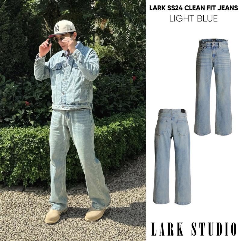 Quần Jeans suông LarkStudio Cleanfit Jeans - form dáng rộng vừa đủ, mặc thoải mái, loe nhẹ