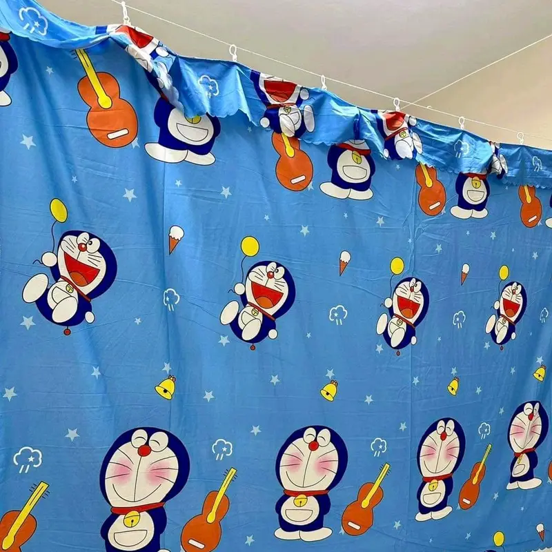Rèm ghi đô M8 che phòng trọ gác lửng chất liệu poly tặng kèm dây treo rèm 2