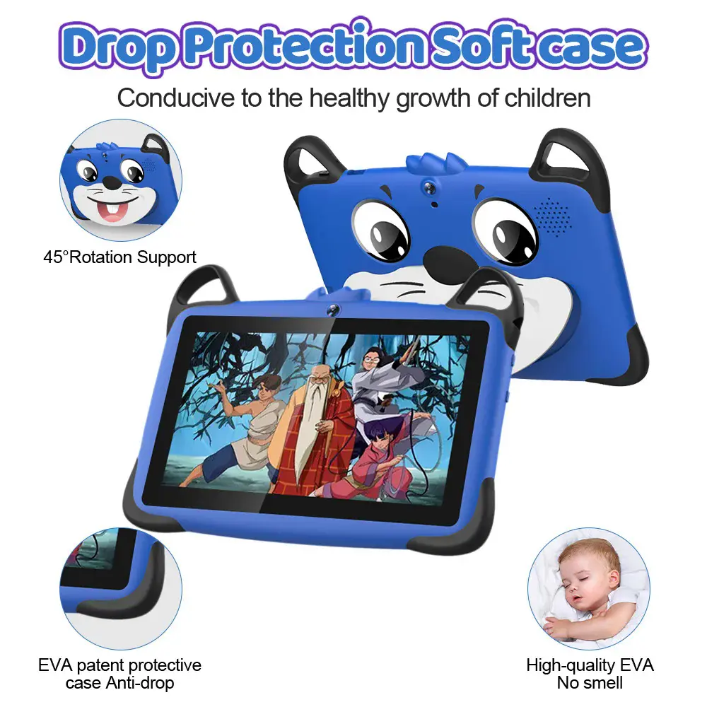 Export 7 inch 7 inch 1 + 16G Android 2sim Android tablet PC WiFi CHILDREN'S toy Android kids tablet learning machine