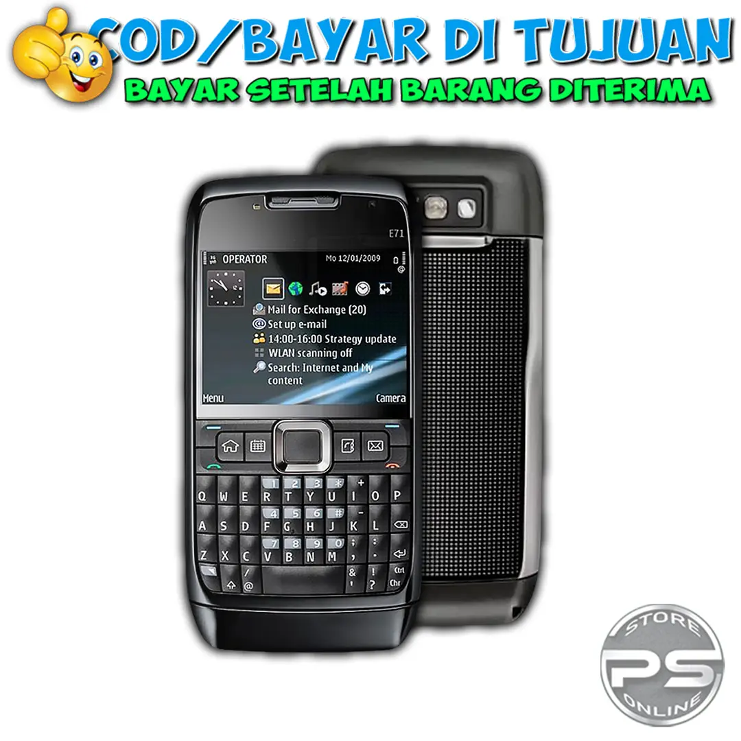 HP E71 Single Sim Qwerty Layar Lebar Klasik Bergaransi