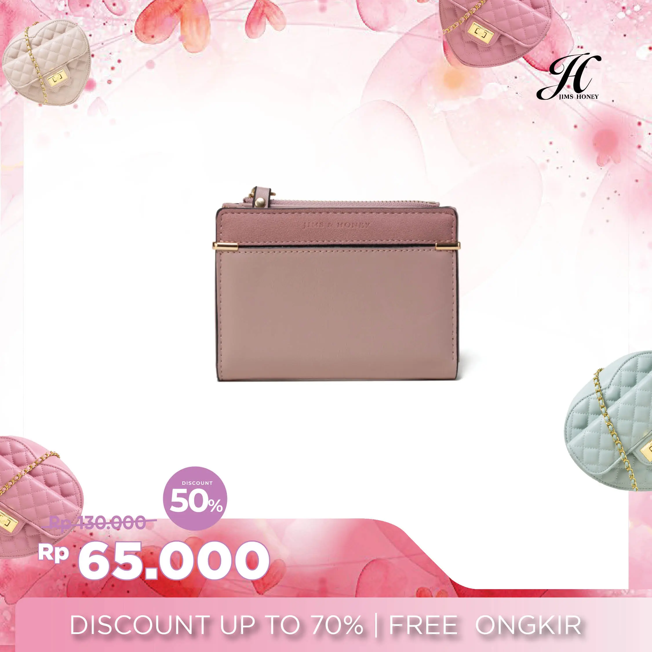 JIMS HONEY Dompet Kartu Uang Kulit Lipat XAVIER WALLET PLUS