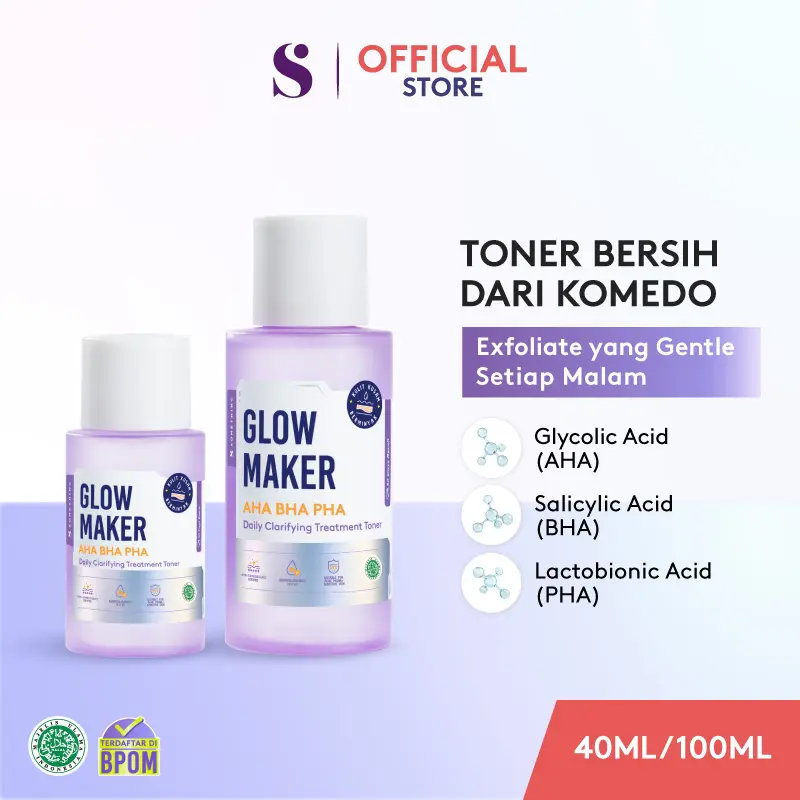 SOMETHINC GLOW MAKER AHA BHA PHA Clarifying Treatment Toner - Toner Bersih dari Komedo 4