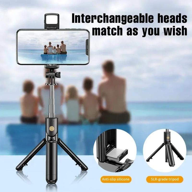Product Introduction of Selfie Stick Wireless Tripod Stand with Light Bluetooth Remote Extendable Tripod for iPhone Mobile Phone Tiktok Live Streaming 15
