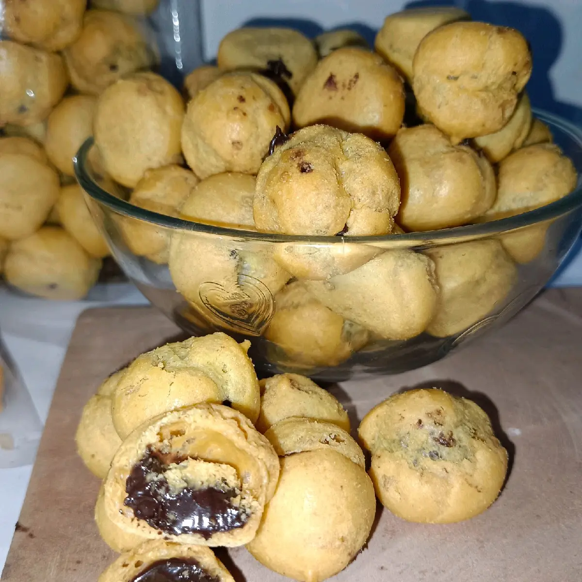 kue soes isian coklat premium 500gr