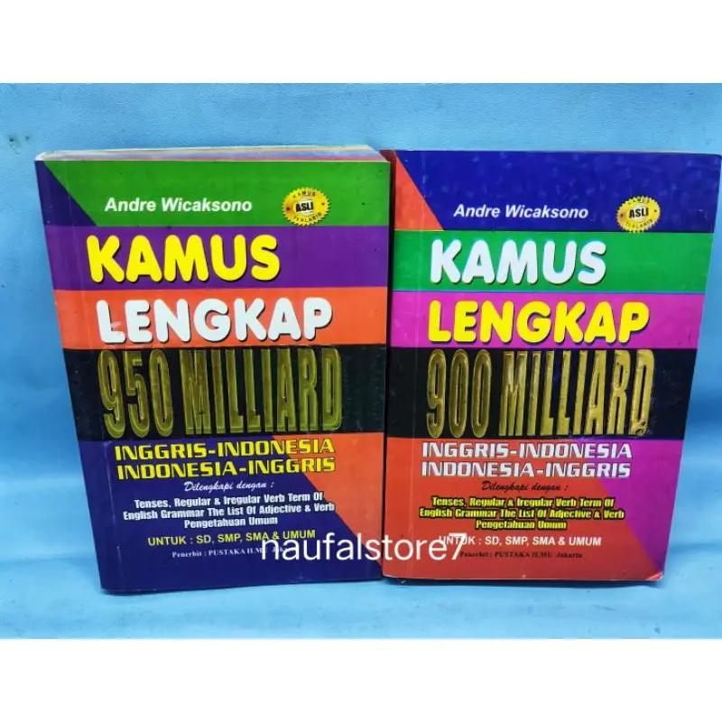 KAMUS LENGKAP 950 900 MILLIARD FULLCOLOUR INGGRIS- INDONESIA ORIGINAL