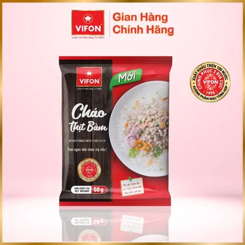 Thùng 50 gói Cháo Thịt Bằm , cháo gà VIFON 50gr / Gói