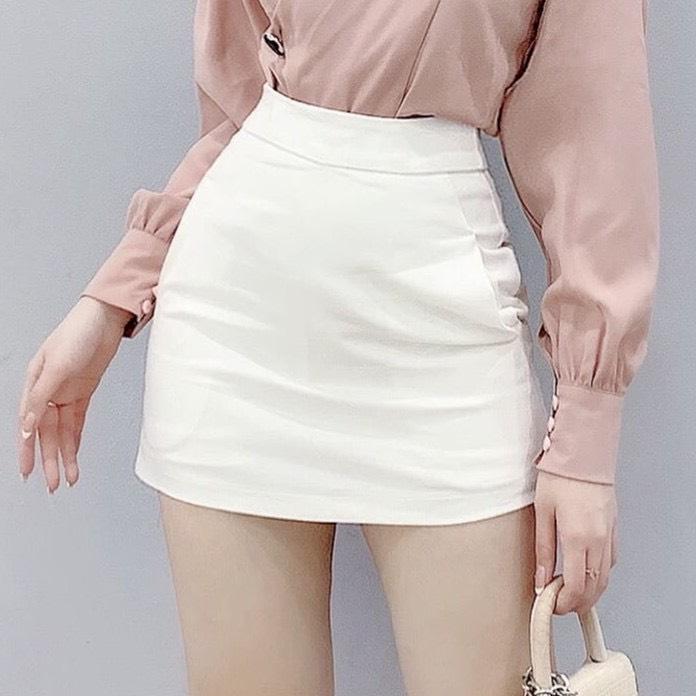 Chân váy A có quần bên trong vải dày dặn(dài 35cm) 0