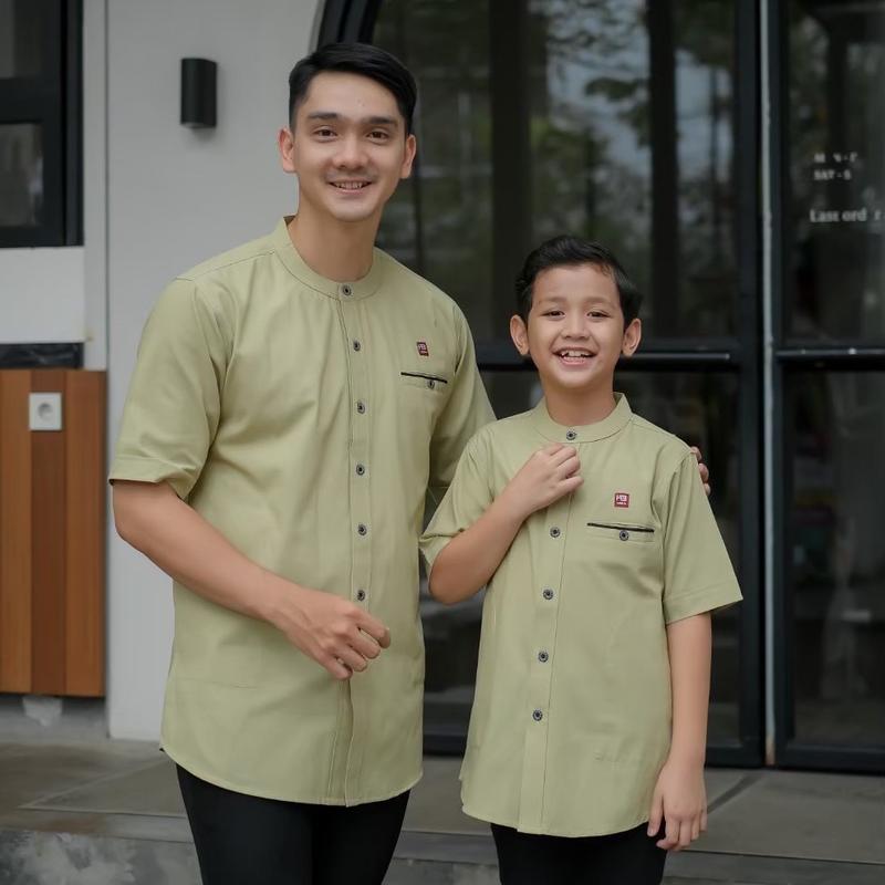 Koko kurta model kemko tangan pendek harga ayah dan anak berbeda 0
