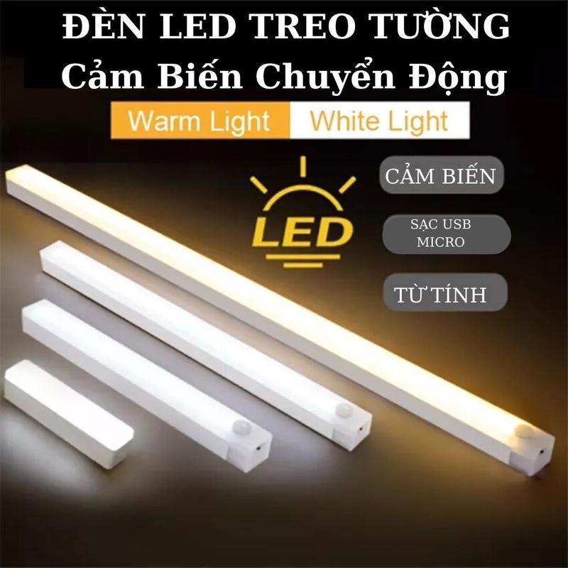 Đèn led cảm biến chuyển động đèn ngủ không dây cổng sạc usb gắn tường tủ bếp nhà vệ sinh cầu thang Phụ Kiện