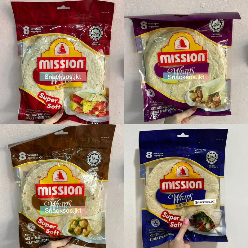 MISSION WRAPS ORIGINAL SUPER SOFT / GARLIC / POTATO / WHOLEMEAL 360GR 0