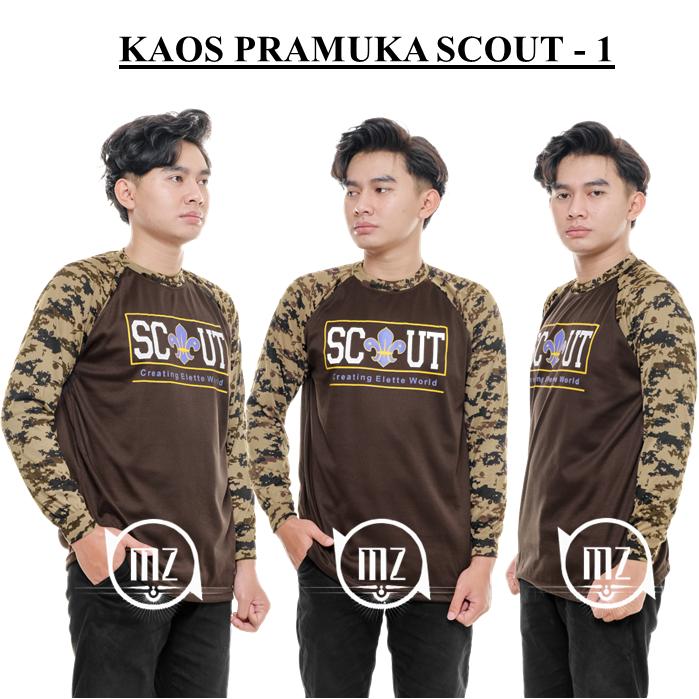 COD !! GROSIR BAJU KAOS LORENG PRAMUKA RAGLAN SCOUT PDL LAPANGAN TACTICAL PELINDUNG BAN MURAH DORENG 1