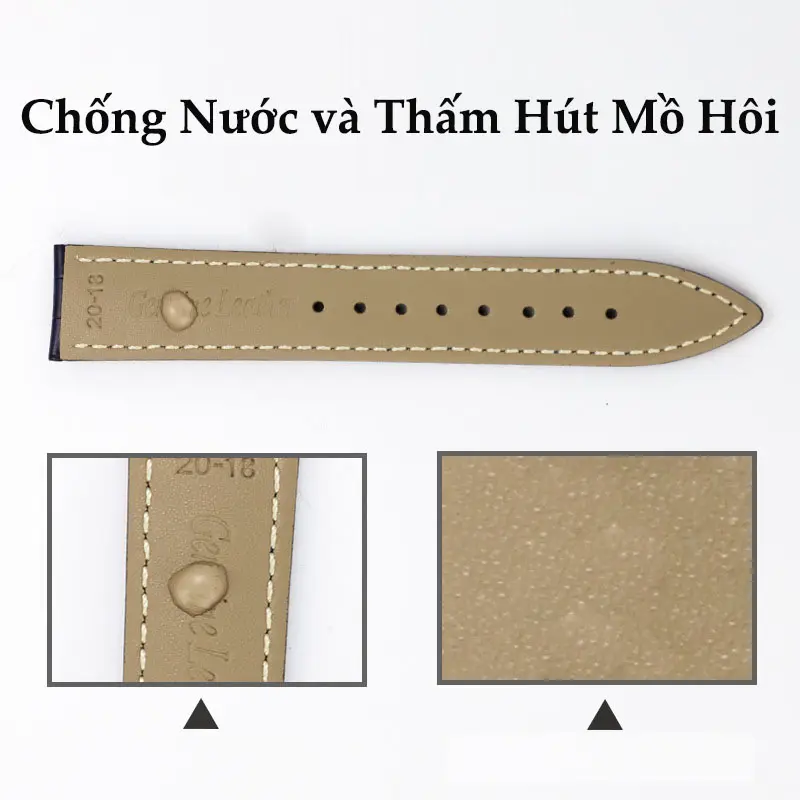 Dây Da Đồng Hồ Vân Cá Sấu - Hộp Gỗ - Tặng Kèm Thiết bị tháo lắp 7