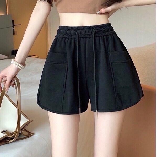 Quần short đùi da cá nữ có túi hộp ,lưng cao chất liệu da cá nỉ dày dặn, thoáng mát Quần Đùi Pants Women quầnshort viền Nhung Nhung teddy wonyoung baby tee coolmate quần  đùi quan ngan sọt thun yellow lace Cốp