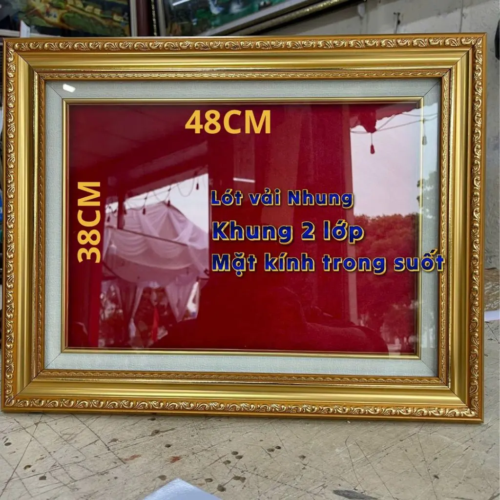 Khung Trưng Bày Huy Chương, Huân chương - Mặt kính ( đủ kích thước )
