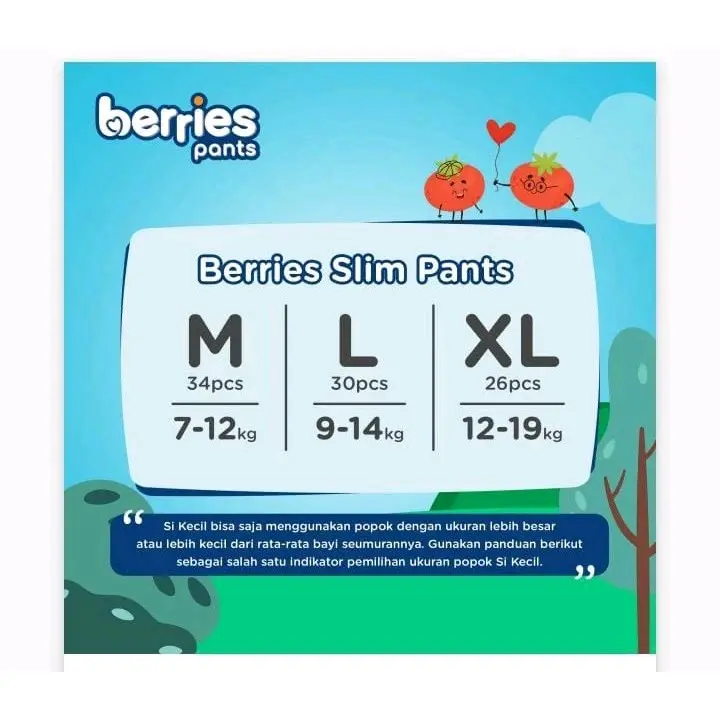 BERRIES PANTS POPOK CELANA EKONOMIS 1
