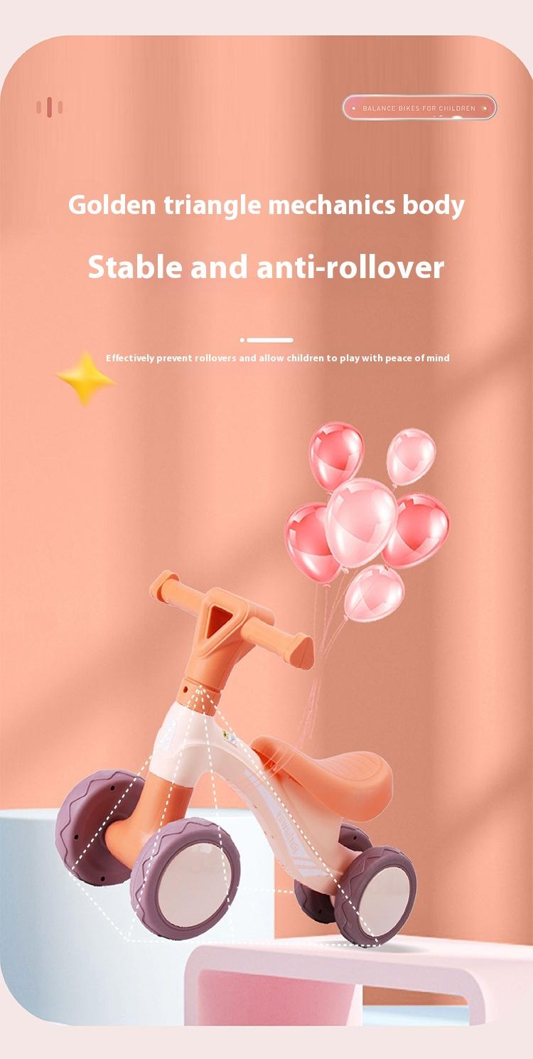 Product Introduction of Balance Bike (for Kids) 1-3 Years Old Baby Walker No Pedal 2 Years Old Girl and Boy Children Sliding Mule Cart Luge Outdoor Toys Scooter Scooter Bearing 50 Kilograms 4