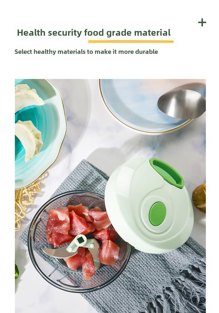 Product Introduction of Household Manual Pull Garlic Masher Onion Ginger Garlic Seasoning Garlic Press Garlic Masher Meshed Garlic Device Pumpkin Mashed Potatoes Baby Complementary Food Mixer 4